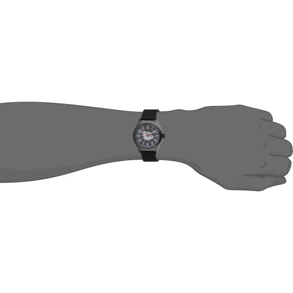 Mens Collegiate Scout 40mm Quartz Fabric StrapGonzaga Bulldogs