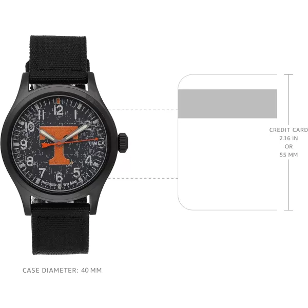 Mens Collegiate Scout 40mm Quartz Fabric StrapTennessee Volunteers