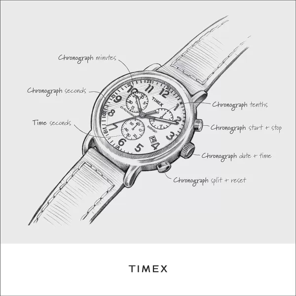 Mens Collegiate Weekender Chrono 40mm Quartz Leather StrapMichigan Wolverines