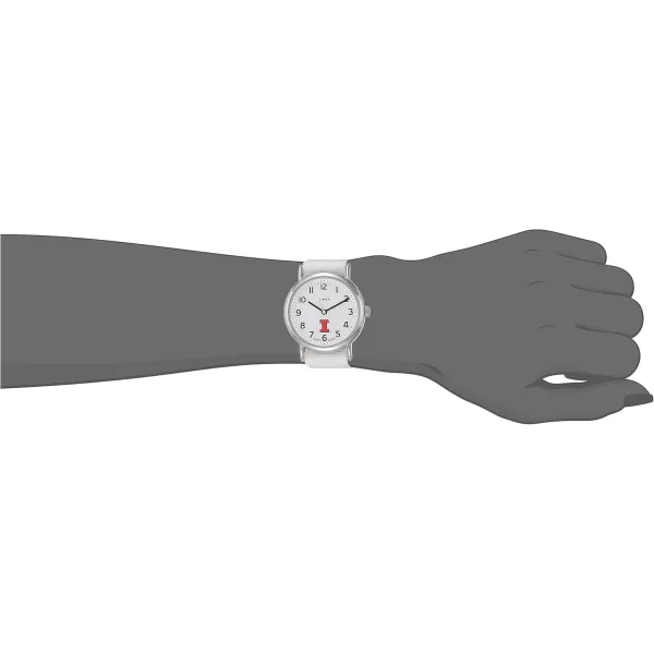 Womens Weekender 38mm Quartz Watch with Fabric StrapIllinois Fighting Illini