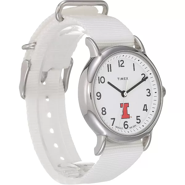 Womens Weekender 38mm Quartz Watch with Fabric StrapIllinois Fighting Illini