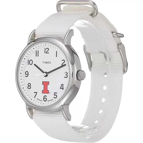 Womens Weekender 38mm Quartz Watch with Fabric StrapIllinois Fighting Illini