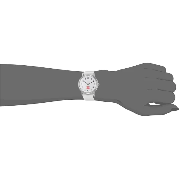 Womens Weekender 38mm Quartz Watch with Fabric StrapNebraska Cornhuskers