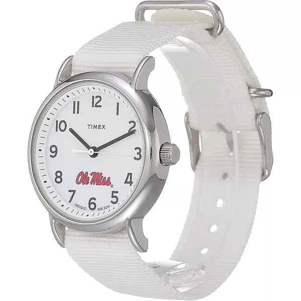 Womens Weekender 38mm Quartz Watch with Fabric StrapOle Miss Rebels