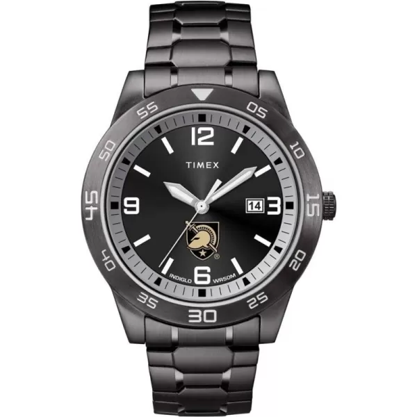 Mens Acclaim 42mm Quartz Watch with Stainless Steel StrapArmy Black Knights