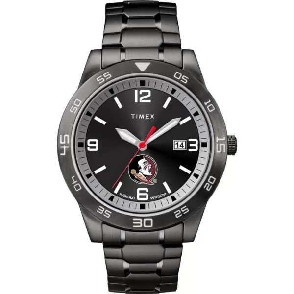 Mens Acclaim 42mm Quartz Watch with Stainless Steel StrapFlorida State Seminoles