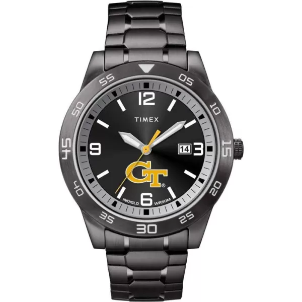 Mens Acclaim 42mm Quartz Watch with Stainless Steel StrapGeorgia Tech Yellow Jackets
