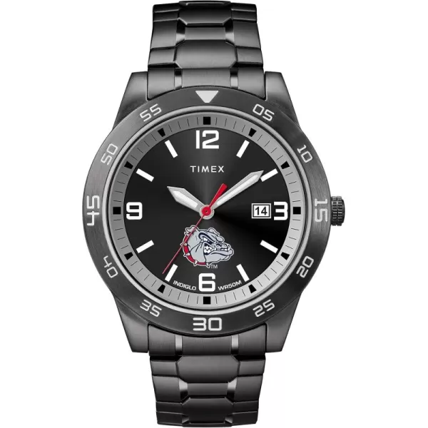 Mens Acclaim 42mm Quartz Watch with Stainless Steel StrapGonzaga Bulldogs