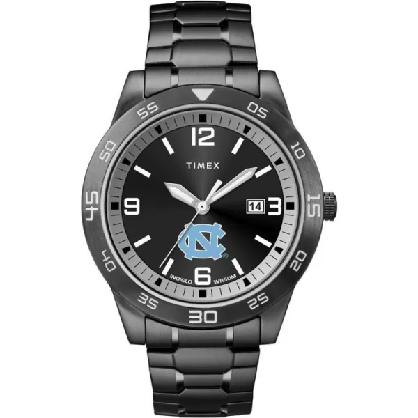 Mens Acclaim 42mm Quartz Watch with Stainless Steel StrapNorth Carolina Tar Heels