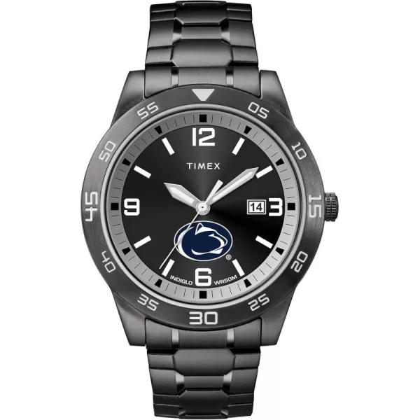 Mens Acclaim 42mm Quartz Watch with Stainless Steel StrapPenn State Nittany Lions