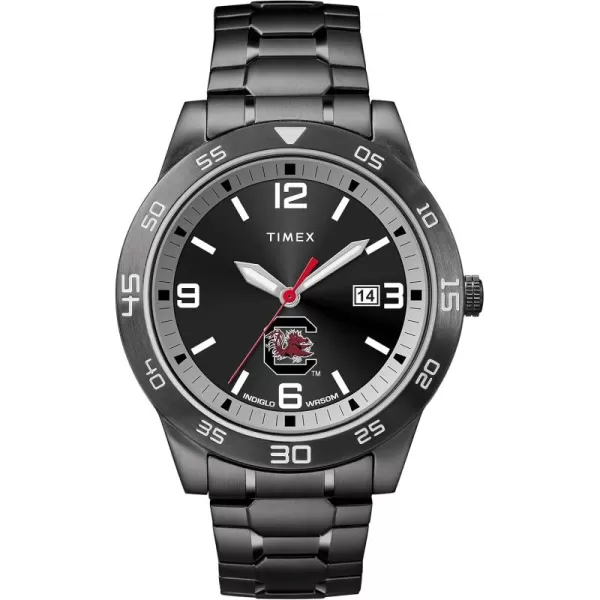 Mens Acclaim 42mm Quartz Watch with Stainless Steel StrapSouth Carolina Gamecocks