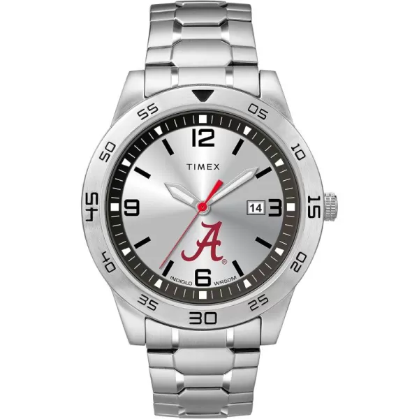Mens Citation 42mm Quartz Watch with Stainless Steel StrapAlabama Crimson Tide