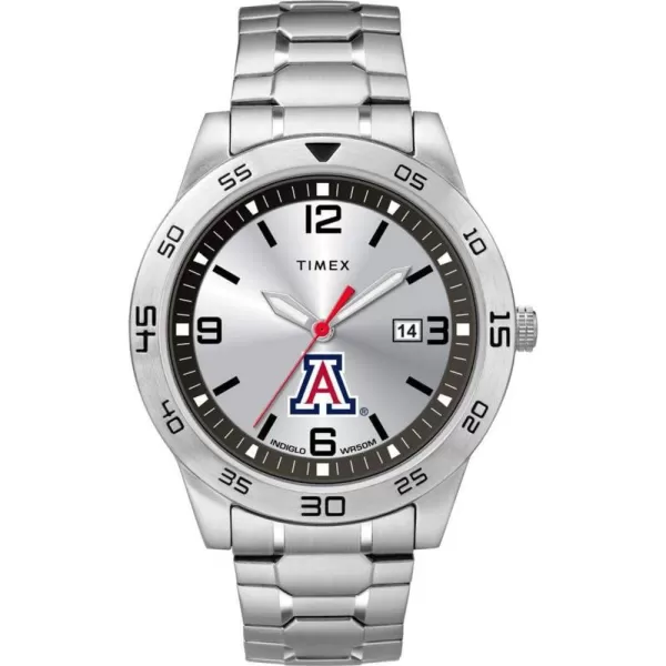 Mens Citation 42mm Quartz Watch with Stainless Steel StrapArizona Wildcats