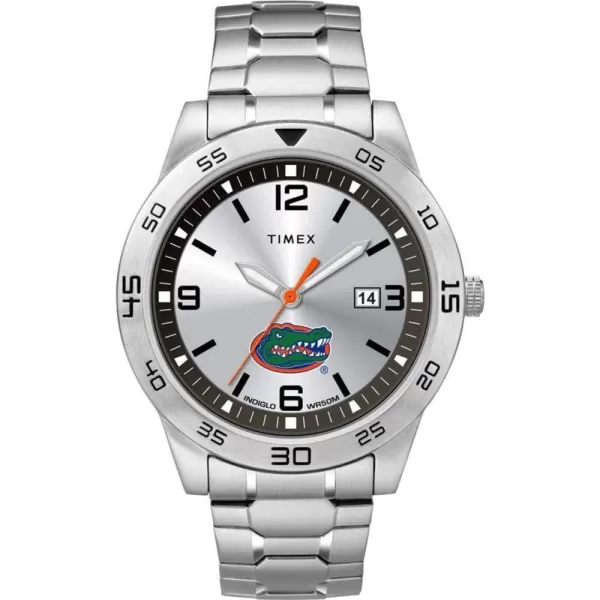 Mens Citation 42mm Quartz Watch with Stainless Steel StrapFlorida Gators