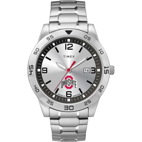 Mens Citation 42mm Quartz Watch with Stainless Steel StrapOhio State Buckeyes
