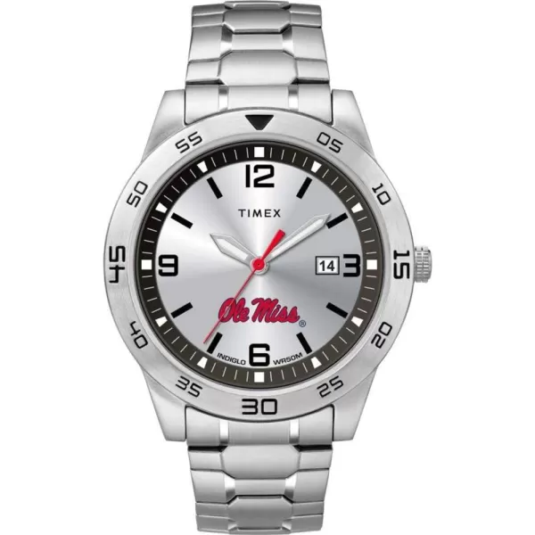 Mens Citation 42mm Quartz Watch with Stainless Steel StrapOle Miss Rebels