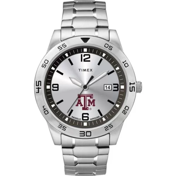 Mens Citation 42mm Quartz Watch with Stainless Steel StrapTexas AM Aggies
