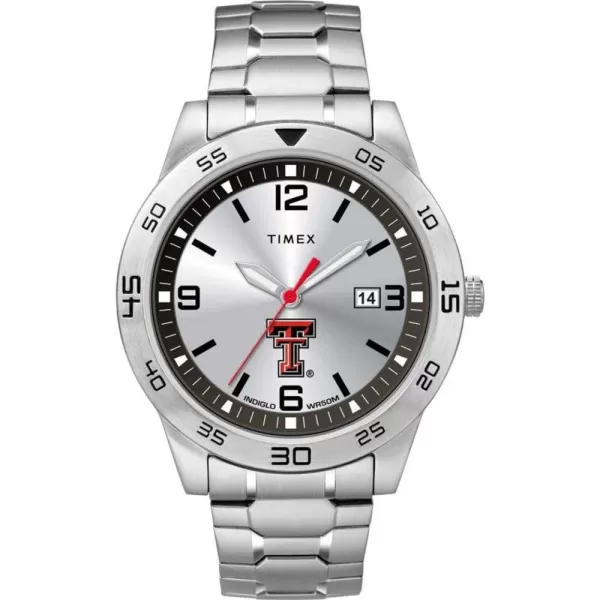 Mens Citation 42mm Quartz Watch with Stainless Steel StrapTexas Tech Red Raiders