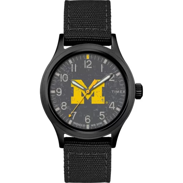 Mens Collegiate Scout 40mm Quartz Fabric StrapMichigan Wolverines