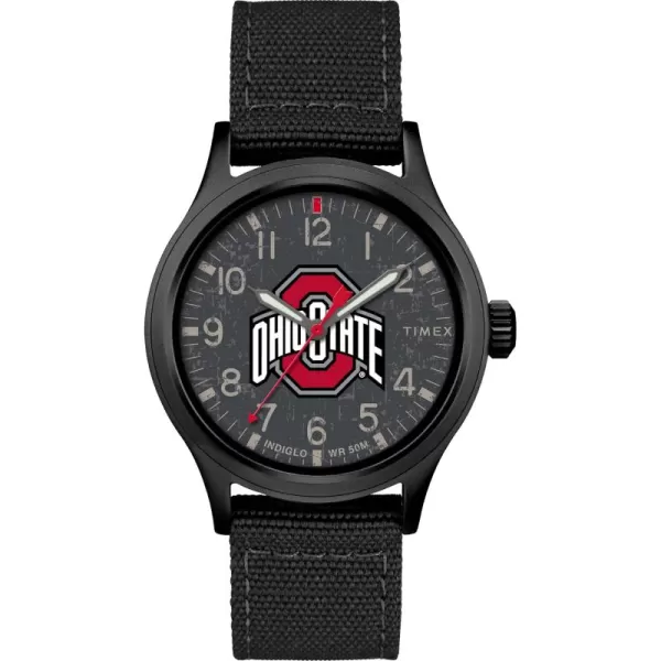 Mens Collegiate Scout 40mm Quartz Fabric StrapOhio State Buckeyes