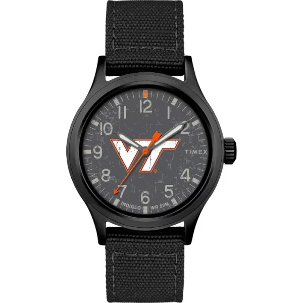Mens Collegiate Scout 40mm Quartz Fabric StrapVirginia Tech Hokies