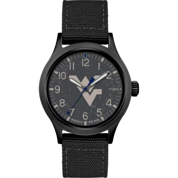 Mens Collegiate Scout 40mm Quartz Fabric StrapWest Virginia Mountaineers