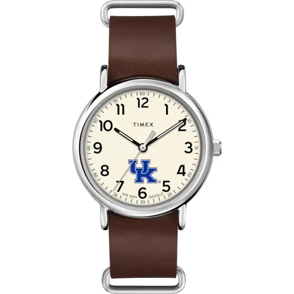 Mens Collegiate Weekender 40mm Quartz Leather StrapKentucky Wildcats