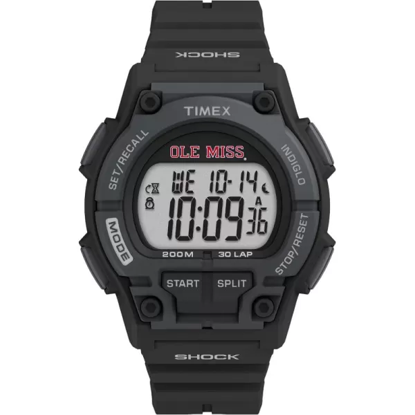 Mens Takeover 42mm Quartz Watch with Resin StrapOle Miss Rebels