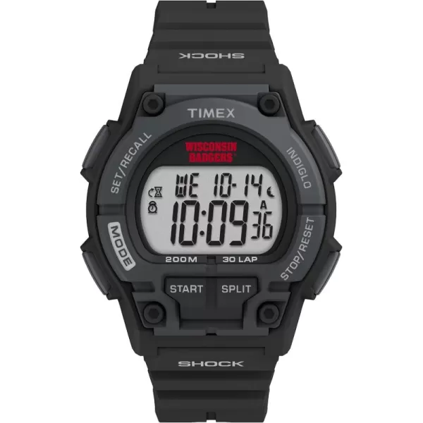 Mens Takeover 42mm Quartz Watch with Resin StrapWisconsin Badgers