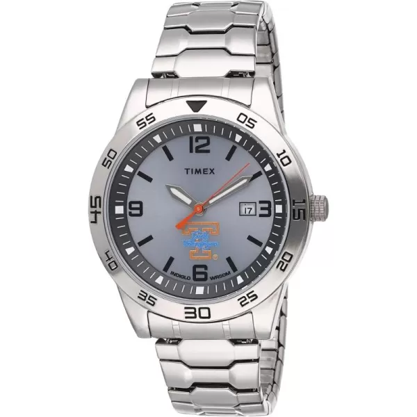 Timex Tribute Mens Collegiate Citation 42mm Watch  Tennessee Lady Volunteers with Stainless Steel Expansion Band