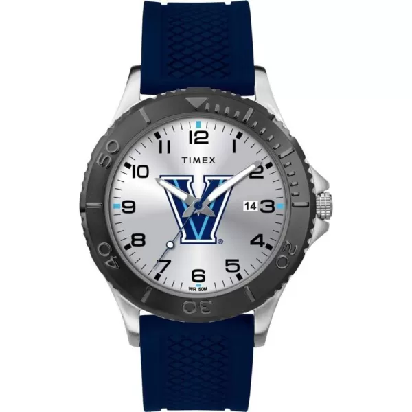 Timex Tribute Mens Collegiate Gamer 42mm Watch  Villanova Wildcats with Navy Silicone Strap