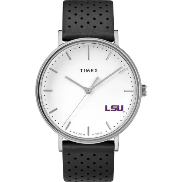 Tribute Womens Bright Whites 41mm Quartz Watch with Leather Strap