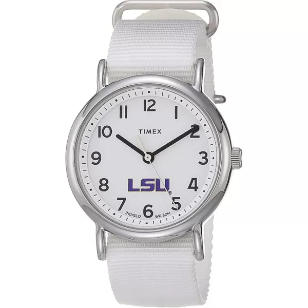 Womens Weekender 38mm Quartz Watch with Fabric StrapLSU Tigers