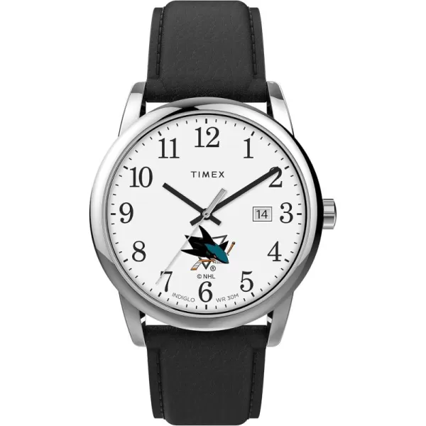 Timex Mens NHL Easy Reader 38mm WatchSan Jose Sharks