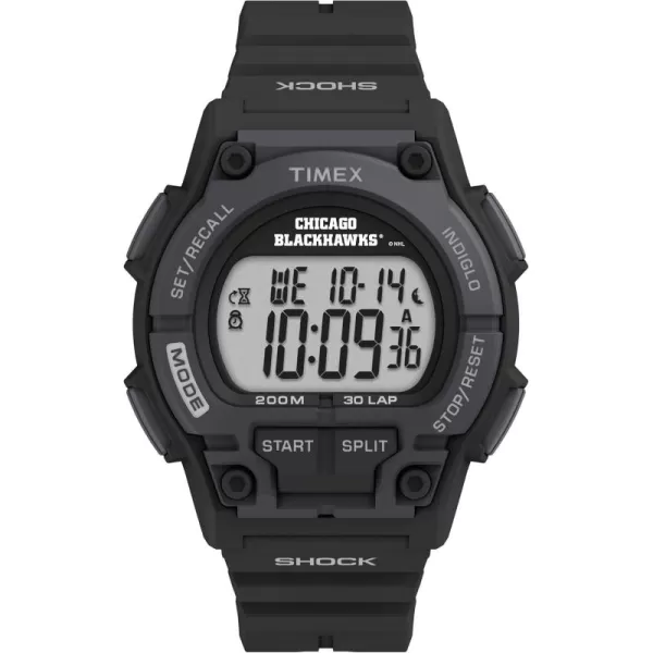 Timex Mens NHL Takeover 42mm Digital WatchChicago Blackhawks