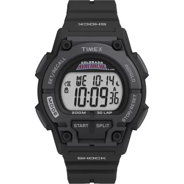 Timex Mens NHL Takeover 42mm Digital WatchColorado Avalanche