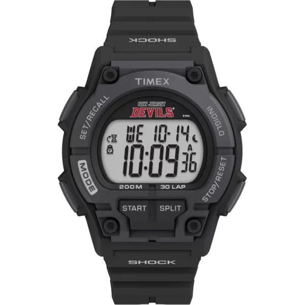Timex Mens NHL Takeover 42mm Digital WatchNew Jersey Devils