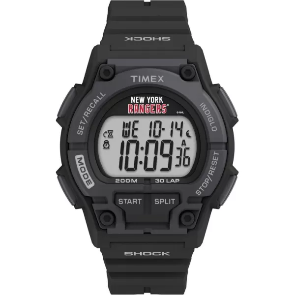 Timex Mens NHL Takeover 42mm Digital WatchNew York Rangers