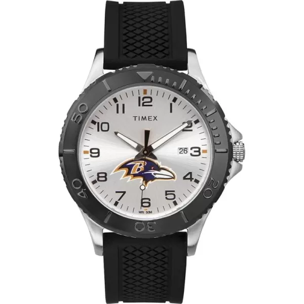 Timex NFL Gamer 42mm Watch  2021 Super Bowl Champions Tampa Bay Buccaneers Model TW2V17200YZBaltimore Ravens