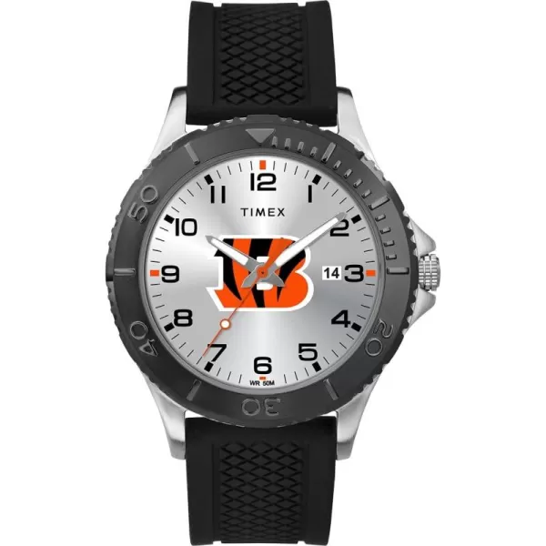 Timex NFL Gamer 42mm Watch  2021 Super Bowl Champions Tampa Bay Buccaneers Model TW2V17200YZCincinnati Bengals