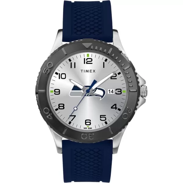 Timex NFL Gamer 42mm Watch  2021 Super Bowl Champions Tampa Bay Buccaneers Model TW2V17200YZSeattle Seahawks
