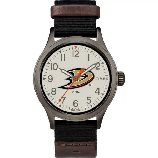 Timex NHL Mens 40mm Clutch WatchAnaheim Ducks