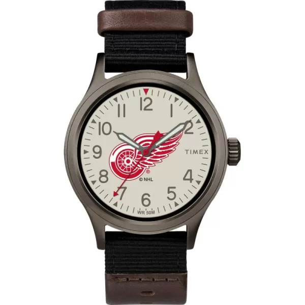 Timex NHL Mens 40mm Clutch WatchDetroit Red Wings