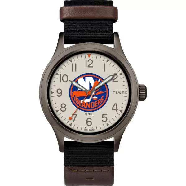 Timex NHL Mens 40mm Clutch WatchNew York Islanders