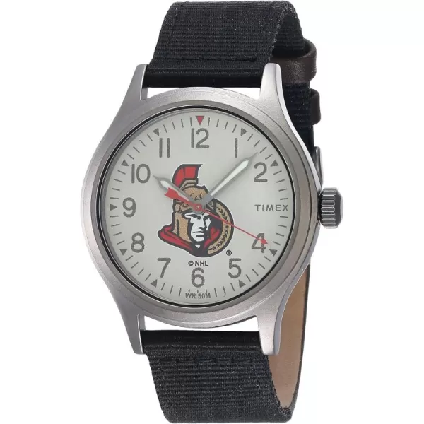 Timex NHL Mens 40mm Clutch WatchOttawa Senators