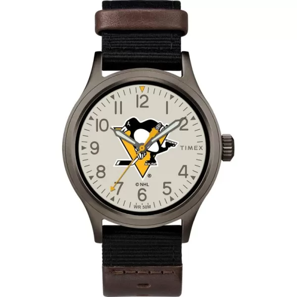 Timex NHL Mens 40mm Clutch WatchPittsburgh penguins