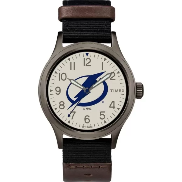 Timex NHL Mens 40mm Clutch WatchTampa Bay Lightning