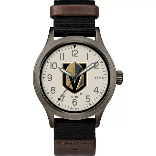 Timex NHL Mens 40mm Clutch WatchVegas GOLDEN Knights