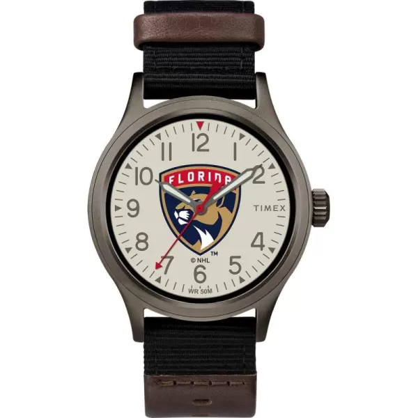 Timex NHL Mens 40mm Clutch Watchflorida Panthers