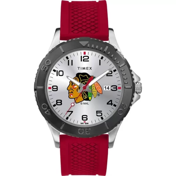 Timex NHL Mens 42mm Gamer WatchChicago Blackhawks